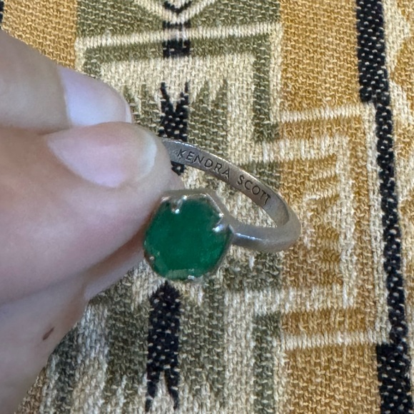 Silver KS Emerald Ring - Picture 2 of 4